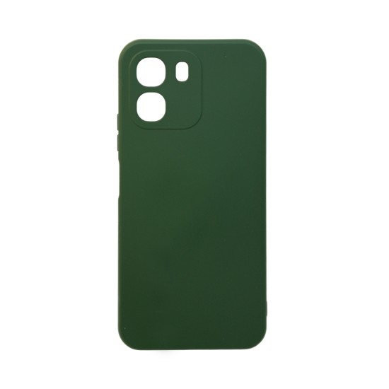 Capa de Silicone com Moldura de Câmera para Oppo A6 4G/Oppo A6 5G/Oppo A6x 4G/Oppo A6x 5G Verde Oscuro